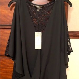 Lipsy London surplus lace back blouse